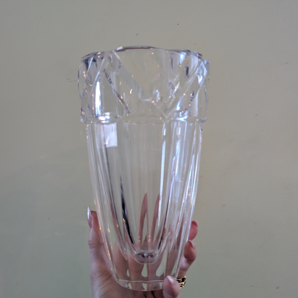 Vintage Signed Crystal Vase